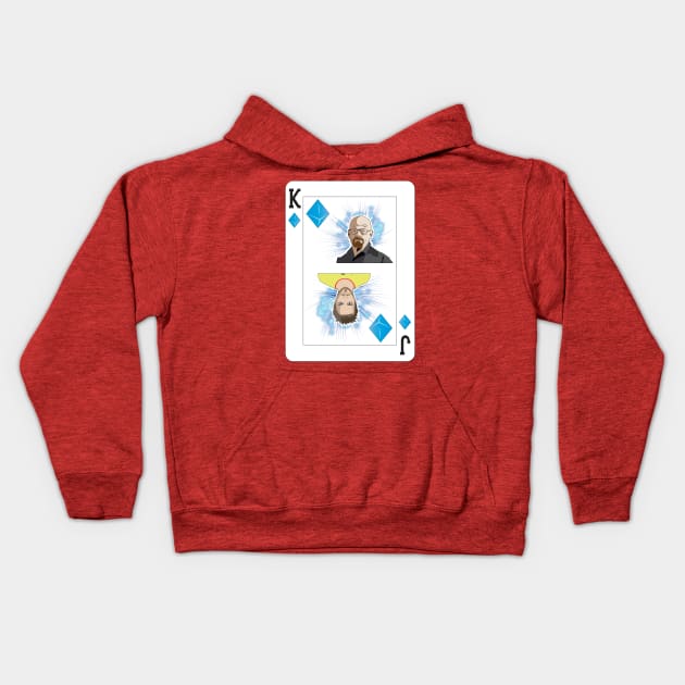 Breaking Bad Playing Card Kids Hoodie by mikehalliday14